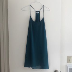 Naked Zebra Teal Cocktail Dress